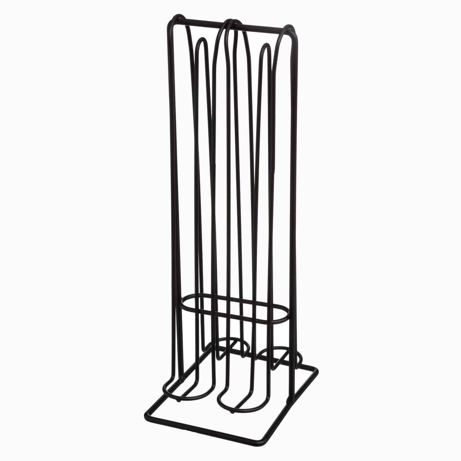 Kapselholder (2 farver) Sort Rektangulær 12cm x 10cm x 29,5cm Metal - Sort - 12cm x 10cm x 29,5cm - Jessica