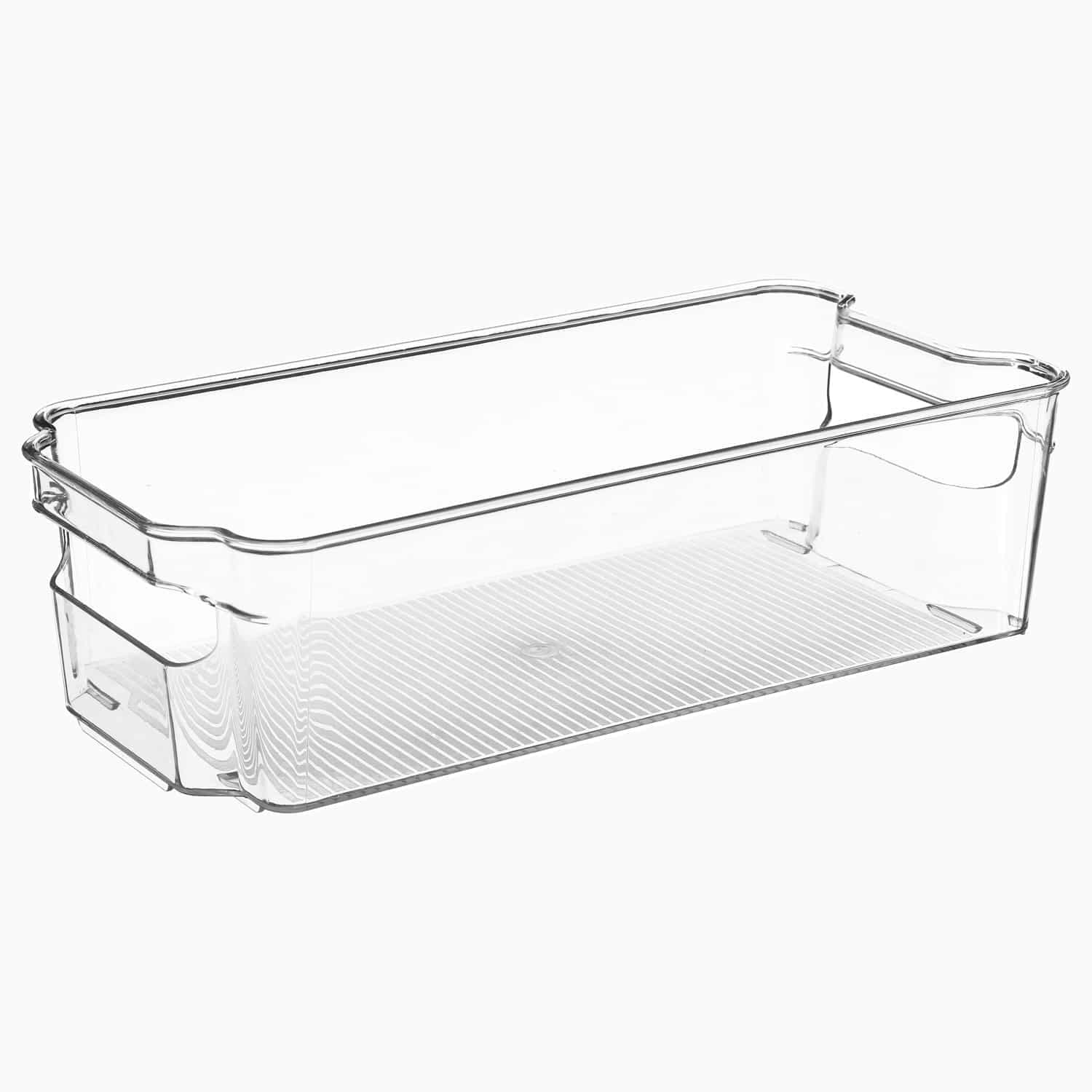 Køleskabskasse (4 størrelser) Transparent Rektangulær Plast 15,5cm x 31,5cm x 8,8cm - Transparent - 15,5cm x 31,5cm x 8,8cm - Hailey