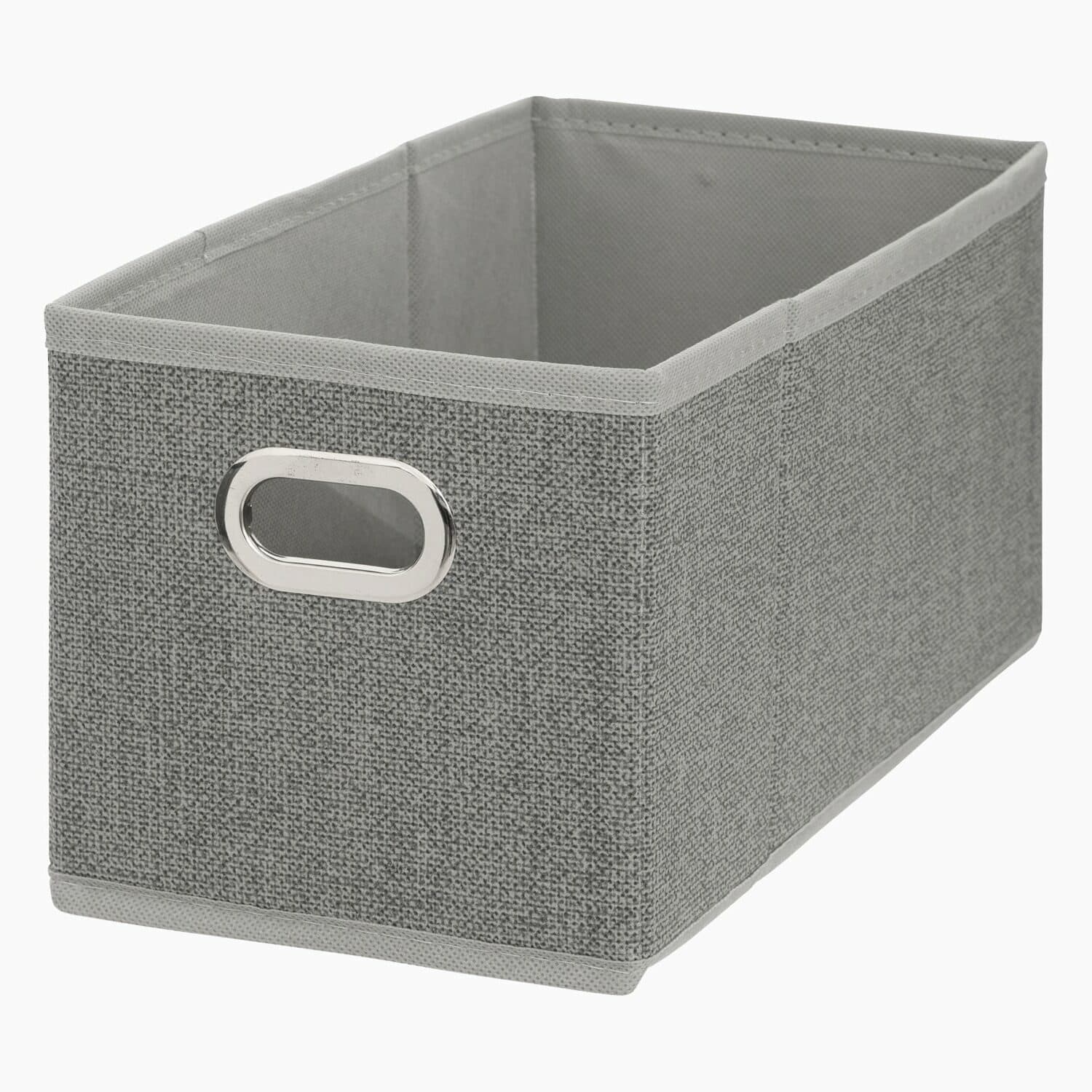 Stofkasse Grå Tekstil 15,5cm x 31cm x 15,5cm - Grå - 15,5cm x 31cm x 15,5cm - Sif