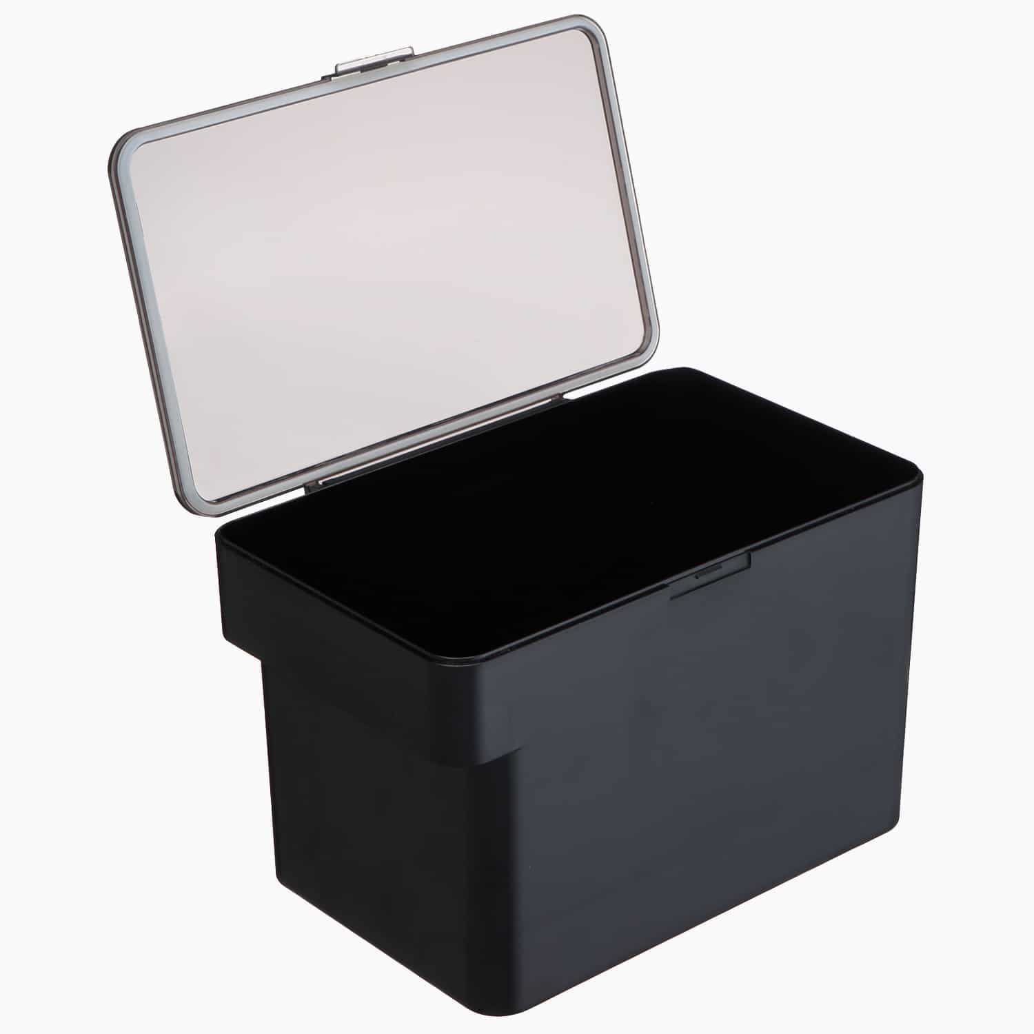 Yamazaki Hundefoder opbevaring (2 farver) Sort Rektangulær Plast 18,5cm 30cm x 19,5cm - Sort - 18,5cm 30cm x 19,5cm - Hera
