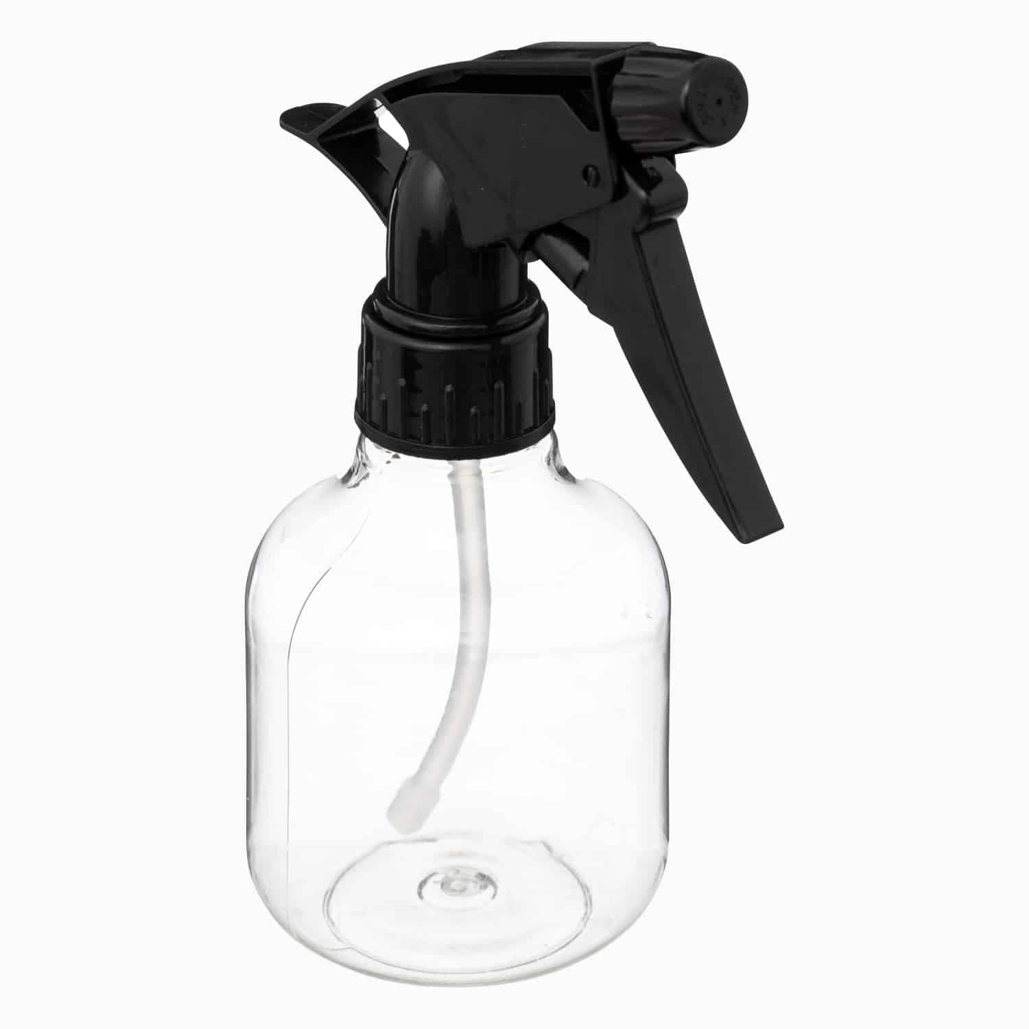 Sprayflaske i plast (250 ml) - Transparent - 7cm x 7cm x 16,5cm - Kirstine