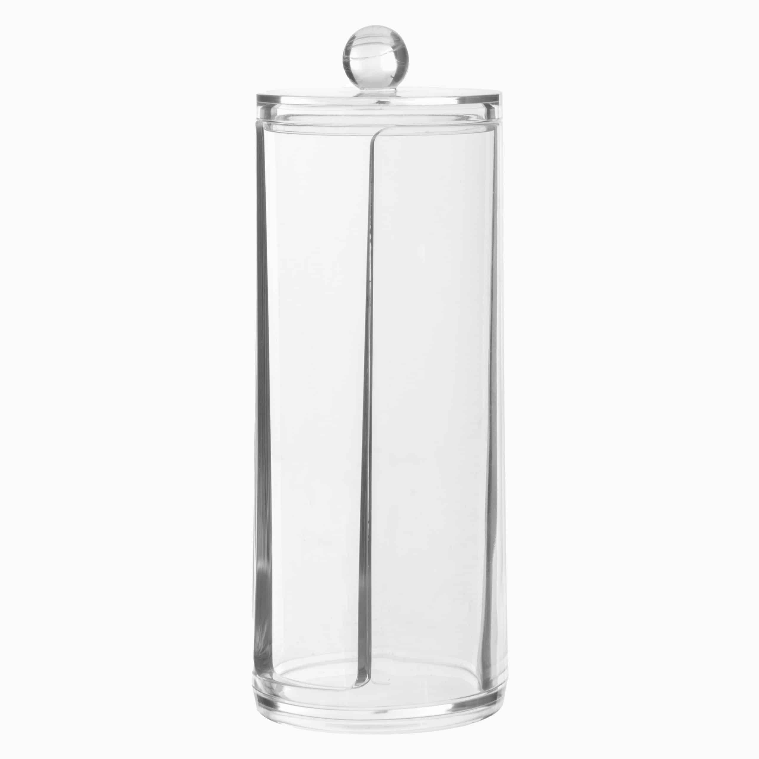 Holder til vatrondeller - Transparent - 7,2cm x 7,2cm x 20cm - Agnete