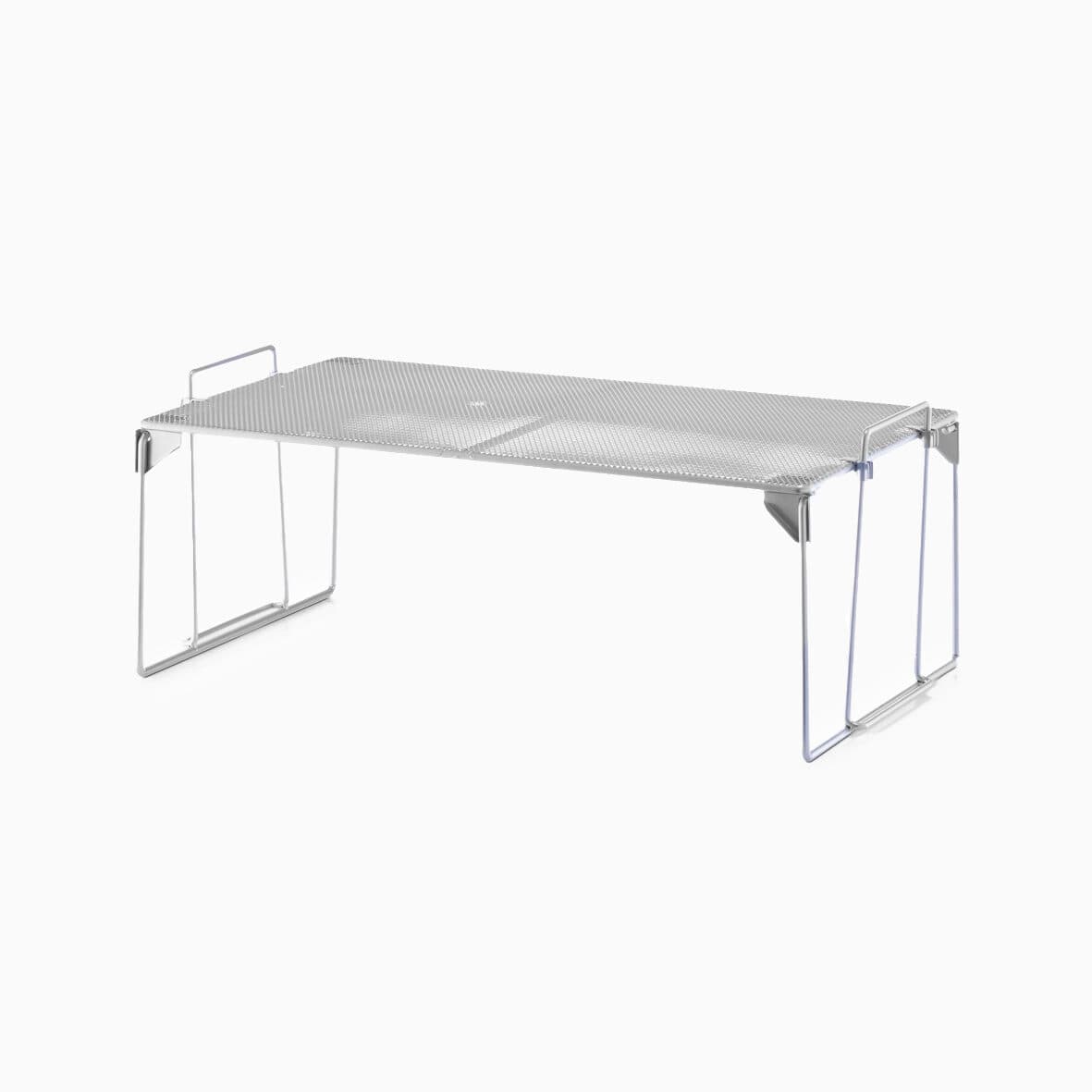 Stabelbar hyldeindsats i metal Grå Rektangulær Metal 45cm x 25,5cm x 15,5cm - Grå - 45cm x 25,5cm x 15,5cm - Jenny