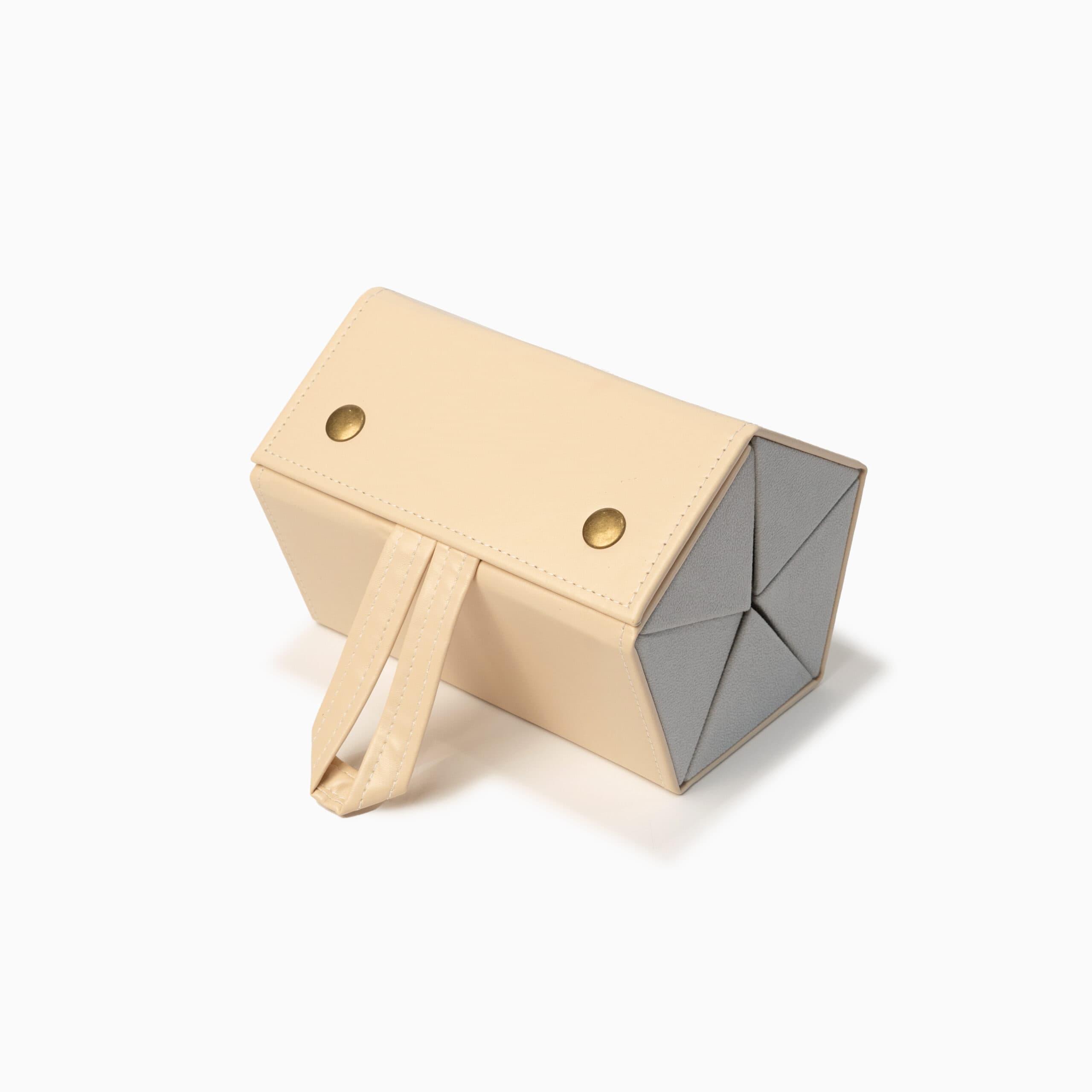 Rejsetaske til solbriller Beige Rektangulær Faux læder 17,1cm x 13cm x 13cm - Beige - 17,1cm x 13cm x 13cm - Adriana