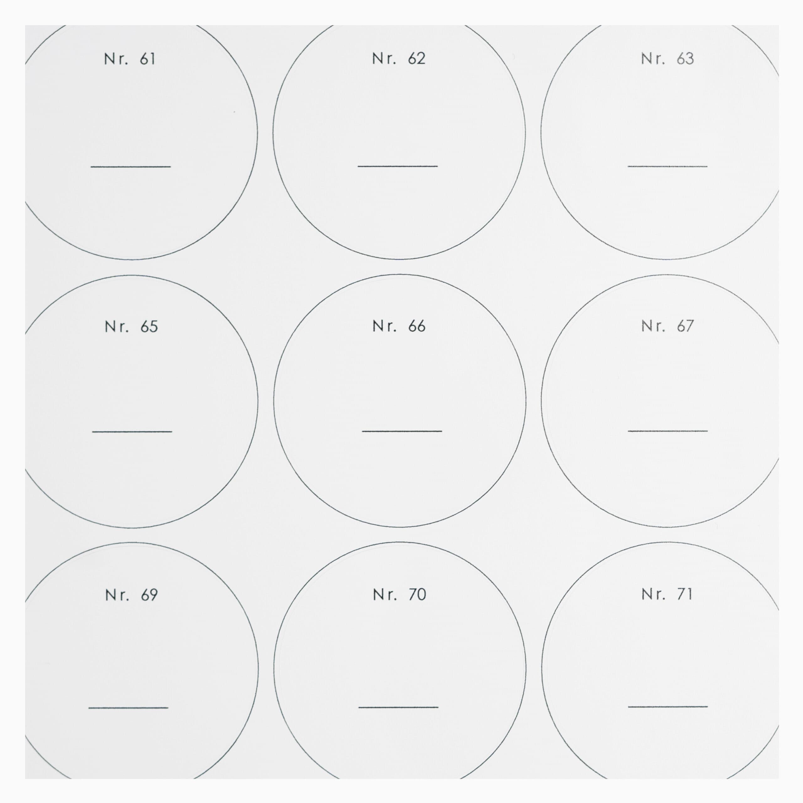 Runde blanke labels, 20 stk. (4,3 cm i diameter) Hvid Rund Selvklæbende folie Serif 4,3cm x 0,1cm x 4,3cm - Hvid - 4,3cm x 0,1cm x 4,3cm - Rosalia