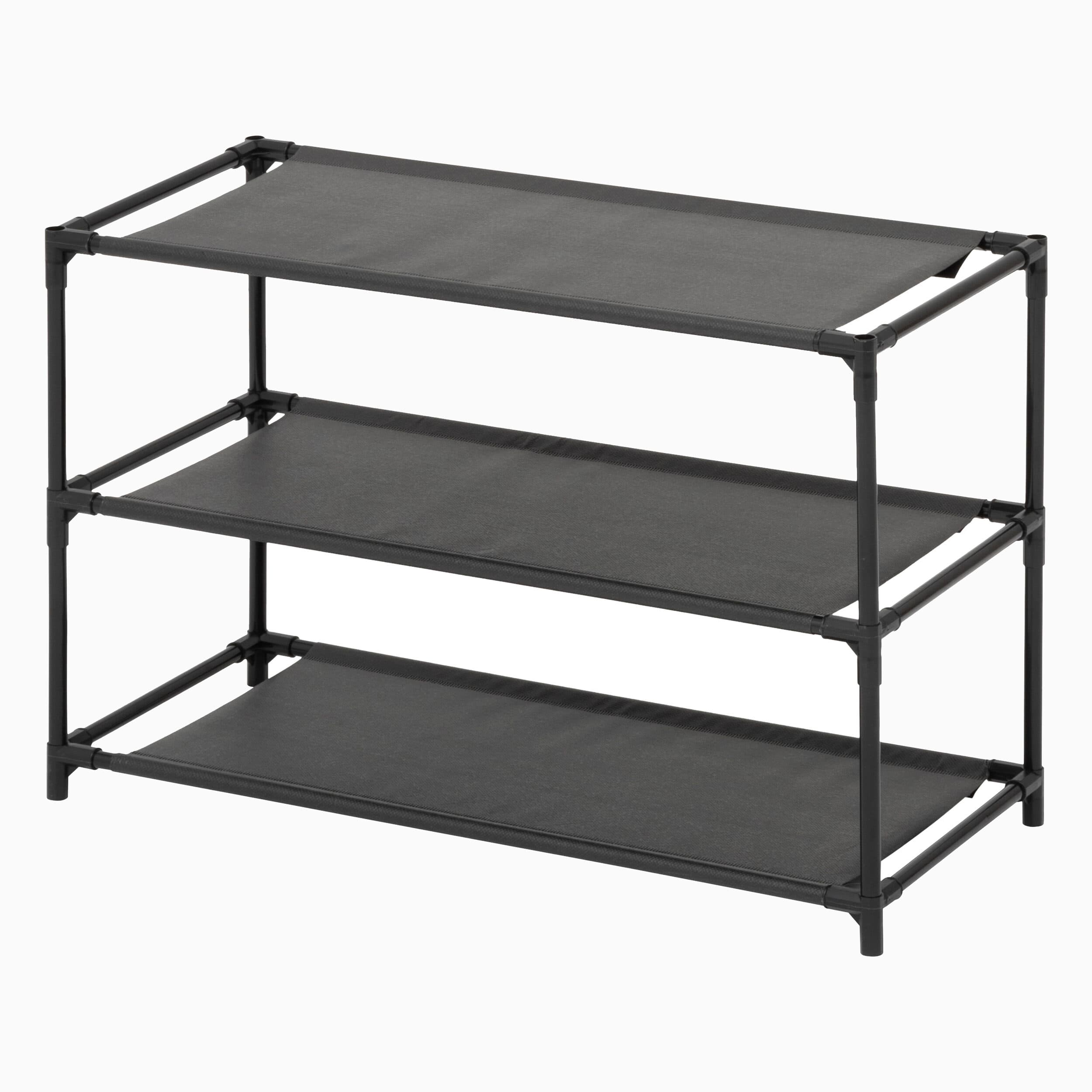Skoreol i letvægtsmetal - Sort - 57cm x 25cm x 39cm - Elora