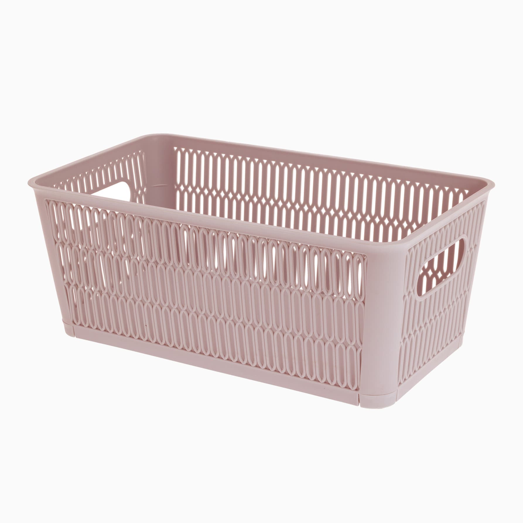 Opbevaringskurv uden låg Rosa Rektangulær Plast 28,8cm x 16,5cm x 11,5cm - Rosa - 28,8cm x 16,5cm x 11,5cm - Runa