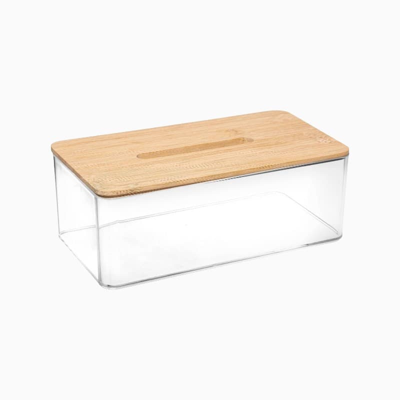 Servietdispenser i klar plast - Transparent - 13,3cm x 25,4cm x 9,3cm - Adeline