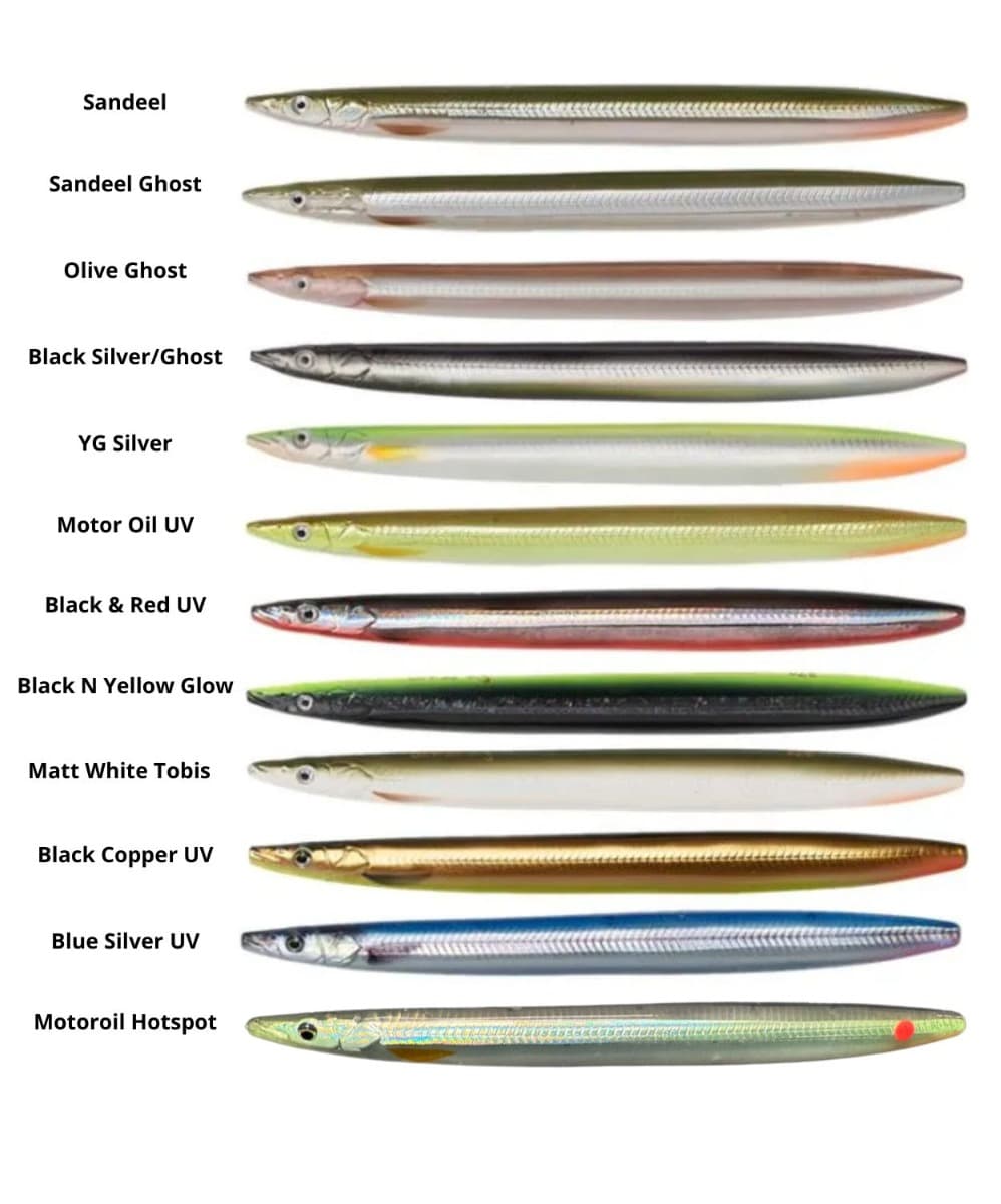 Savage Gear Line Thru Sandeel - 125mm - 19g-Matt White Tobis