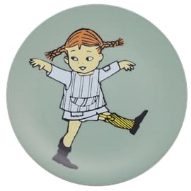 R�tt Start Pippi Cirkus Flad Tallerken Gr�n
