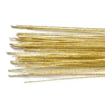 Guld Blomstertråd 24 gauge, 50 stk - Culpitt