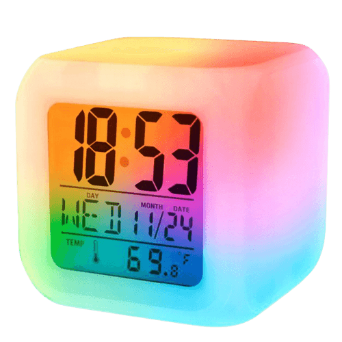 Alarmur med Kameleon LCD-Display og Temperaturvisning