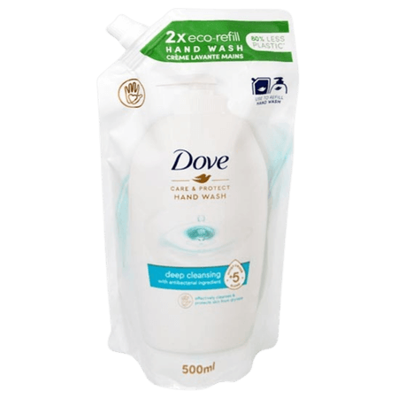 Dove Care & Protect Deep Cleansing Håndsæbe Refill Pose – 500 ml