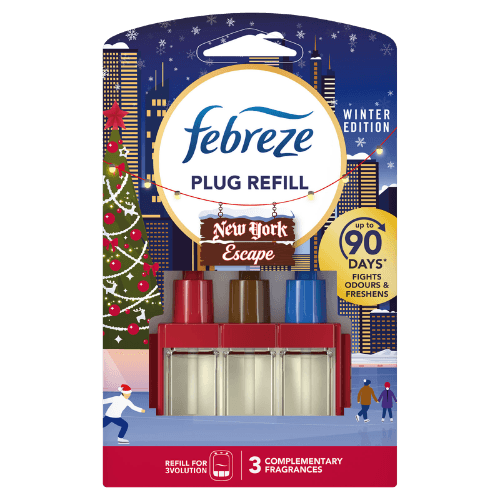 Febreze New York Escape Winter Edition 3Volution Duftrefill til Stikkontakt - 20 ml