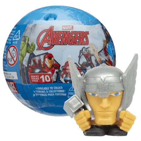 Mashems Marvel Avengers Kugle-Kapsel Squishy Figur – Assorteret