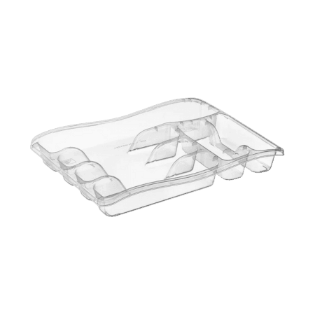 Privilege Bestikbakke Transparent - 38cm x 30cm x 5cm