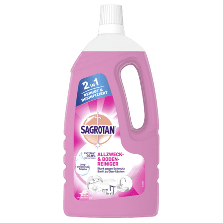Sagrotan Flower Fresh 2 In 1 All-Purpose Cleaner - 1500 ml