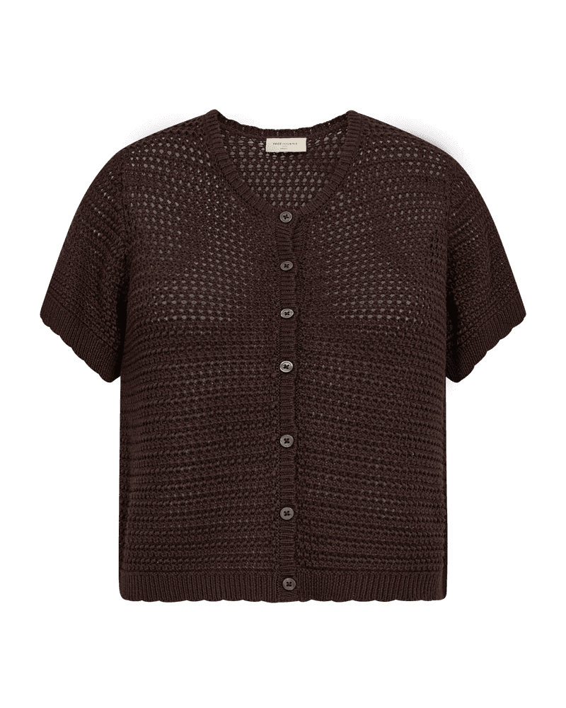 FQ strik cardigan TOTA (Brun) XL