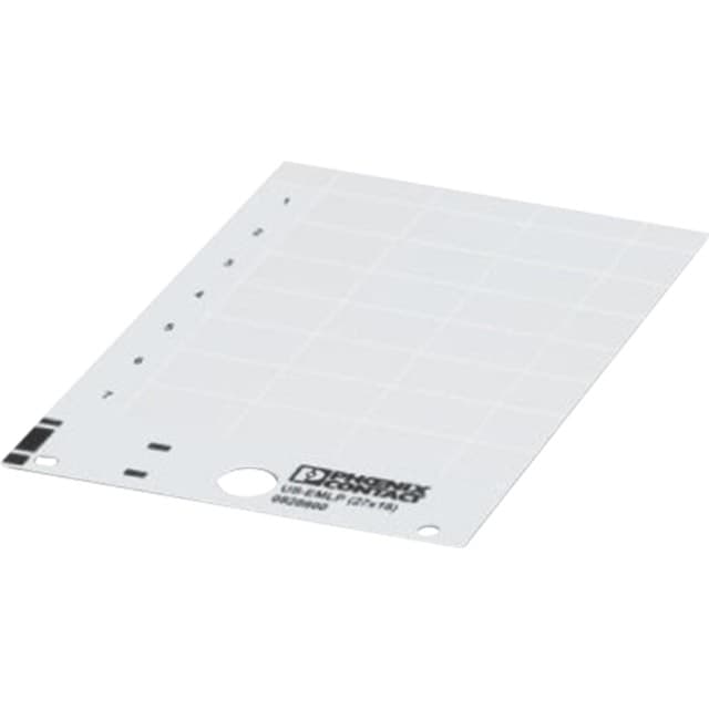 Phønix Kunststof skilt hvid 60,0x30,0MM