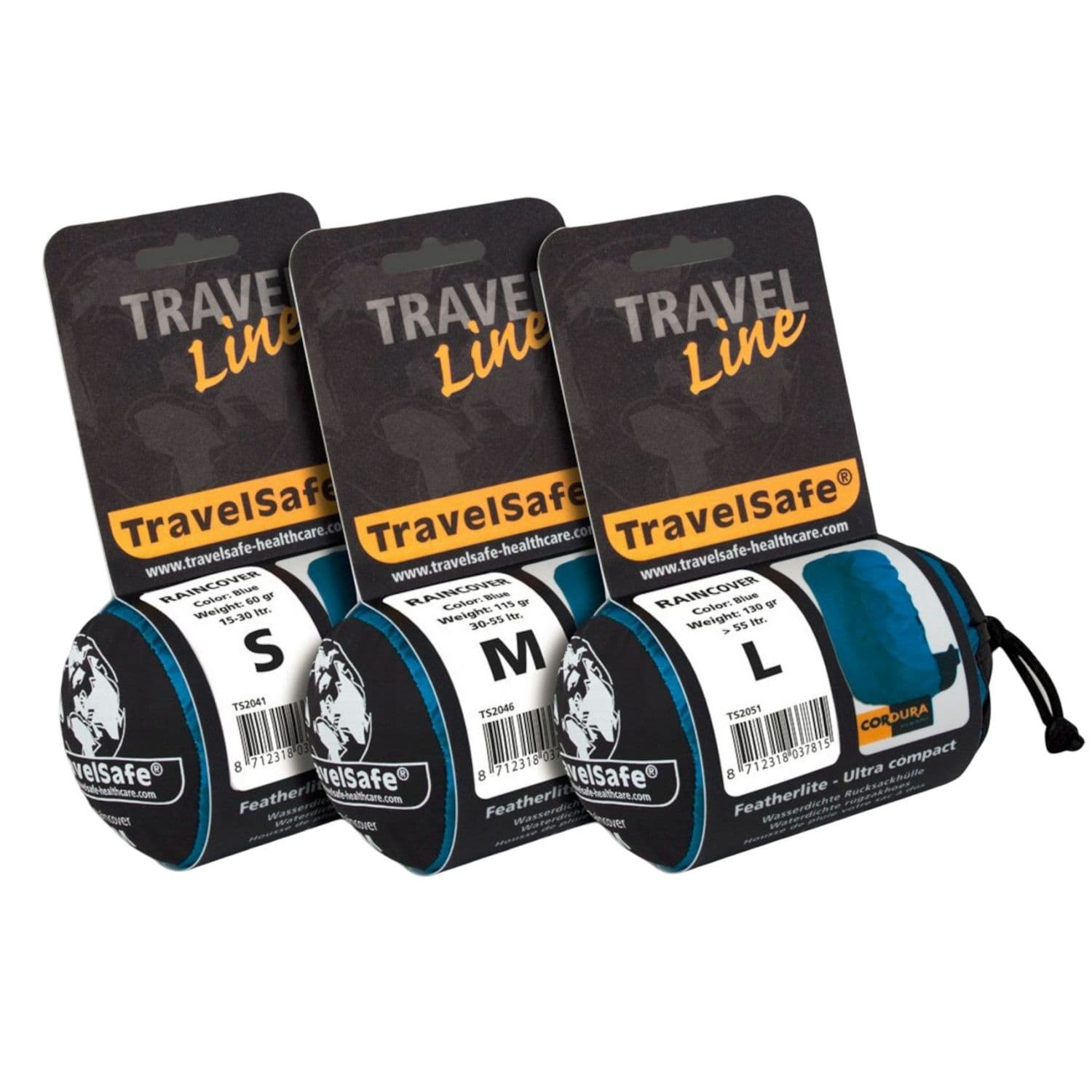 TravelSafe Featherlite Regnslag M, blå