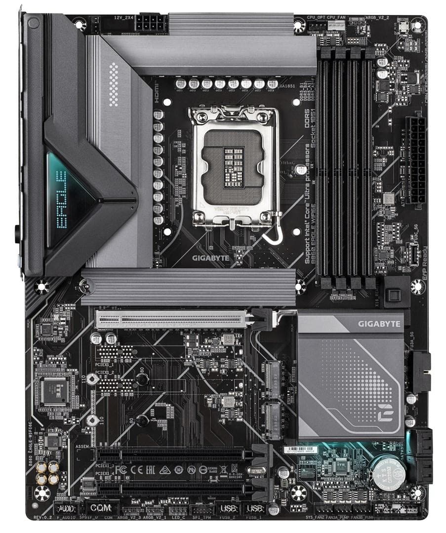 Bundkort ATX - Gigabyte B860 Eagle WiFi 6E, LGA1851, DDR5, PCIe 5.0