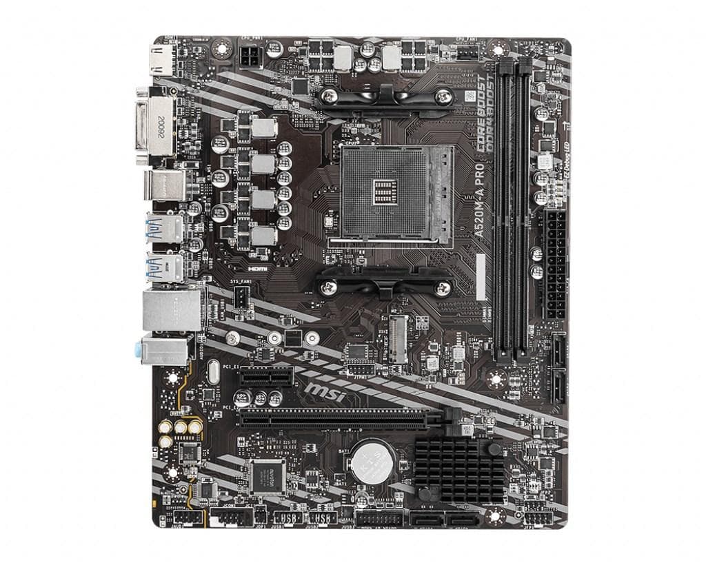 MSI A520M-A PRO bundkort - Socket AM4 (Micro-ATX)