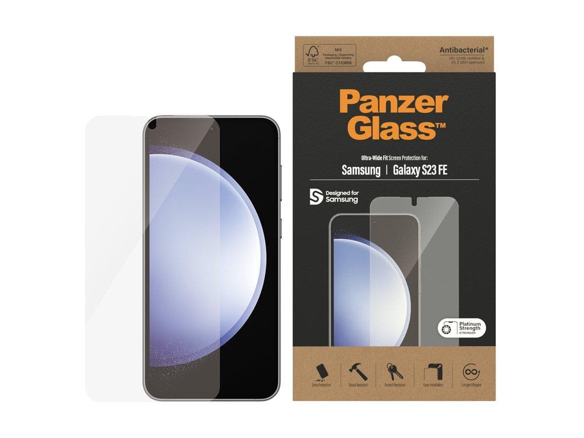 Skærmbeskyttelse PanzerGlass klar til Samsung Galaxy S23 FE