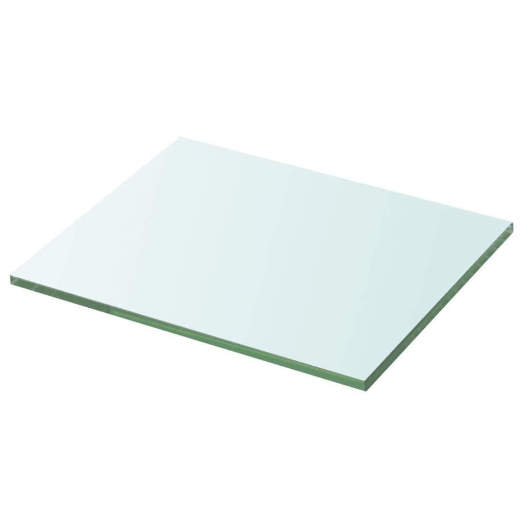 Glashylde klar 20×25 cm - hærdet glas, 8 mm