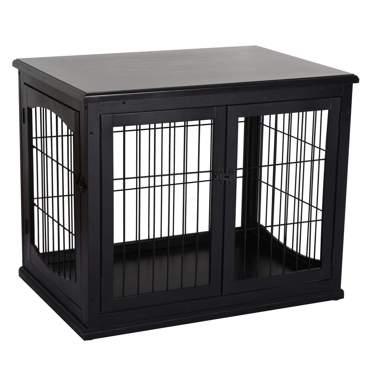 Sort Hundehus med Bordflade, Indendørs Brug 81x58,5x66 cm