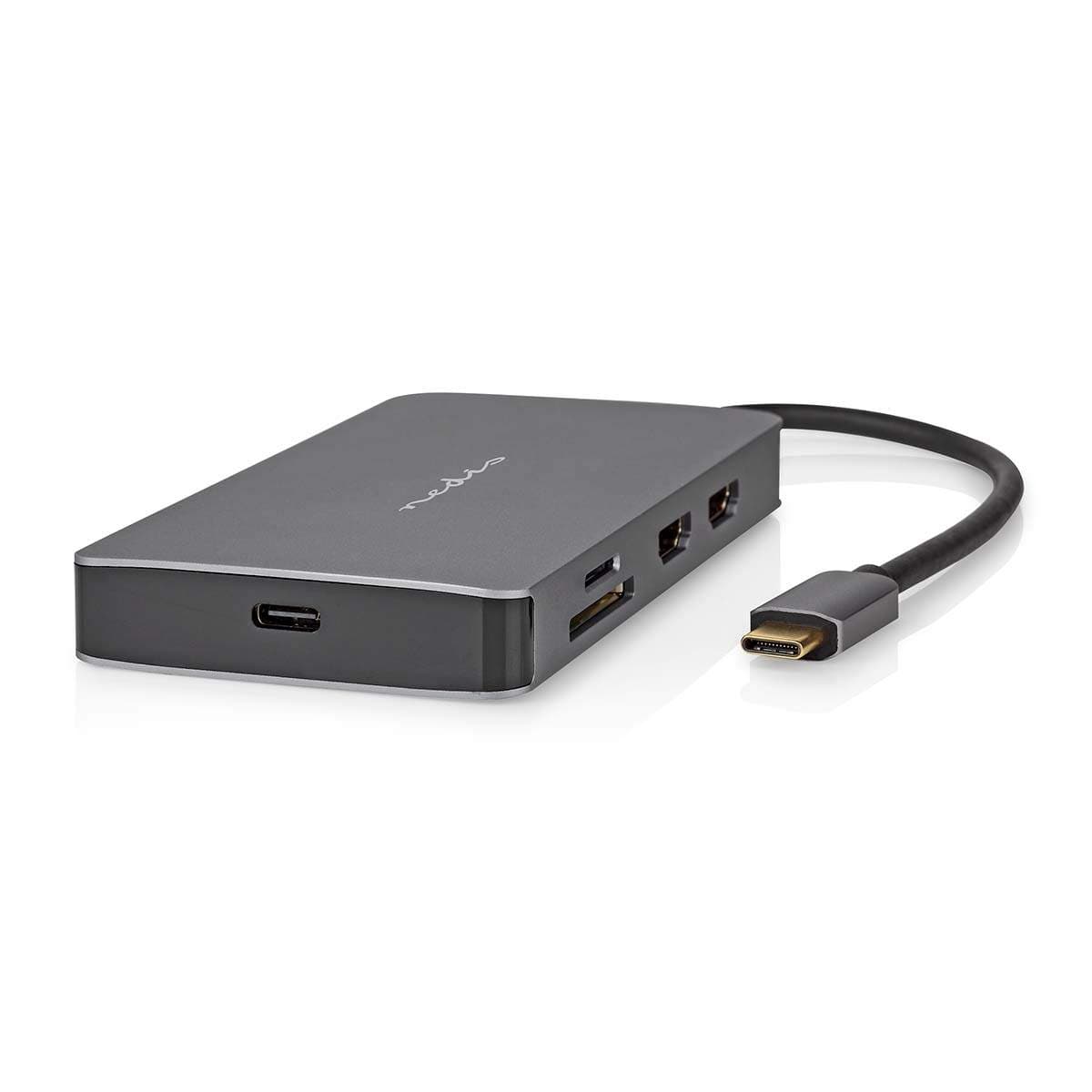 USB Multi-Port Adapter | USB 3.2 Gen 1 | USB-C™ Han | Micro SD / RJ45 Hun / SD / USB-C™ Hun / 2x HDMI™ / 2x USB-A Hun | 5 Gbps |