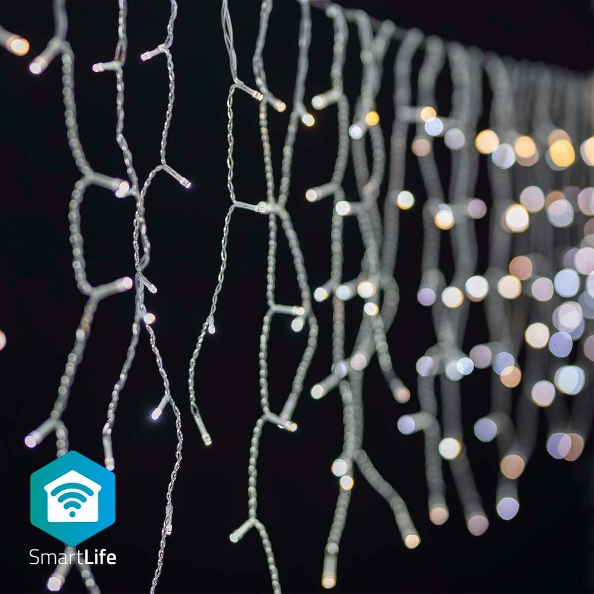 SmartLife jluelys | Istap | Wi-Fi | Varm til kølig hvid | 400 LED's | 8.00 m | Android™ / IOS