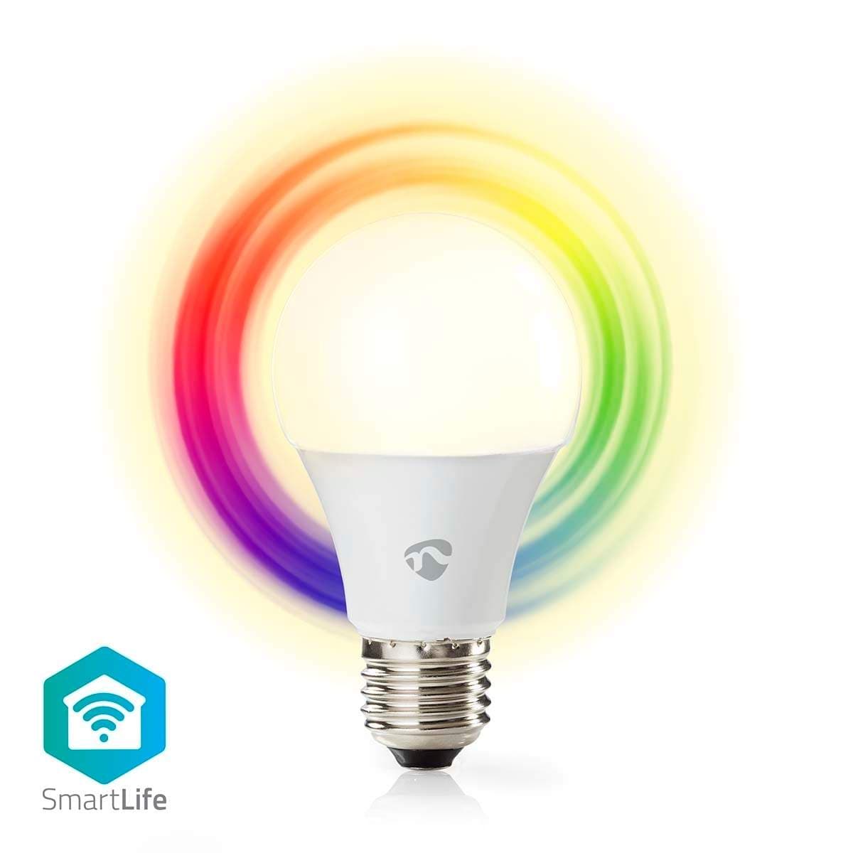 SmartLife Fuld Farve Pære | Wi-Fi | E27 | 806 lm | 9 W | RGB / Varm til kølig hvid | 2700 - 6500 K | Android™ / IOS | Pære | 1 s