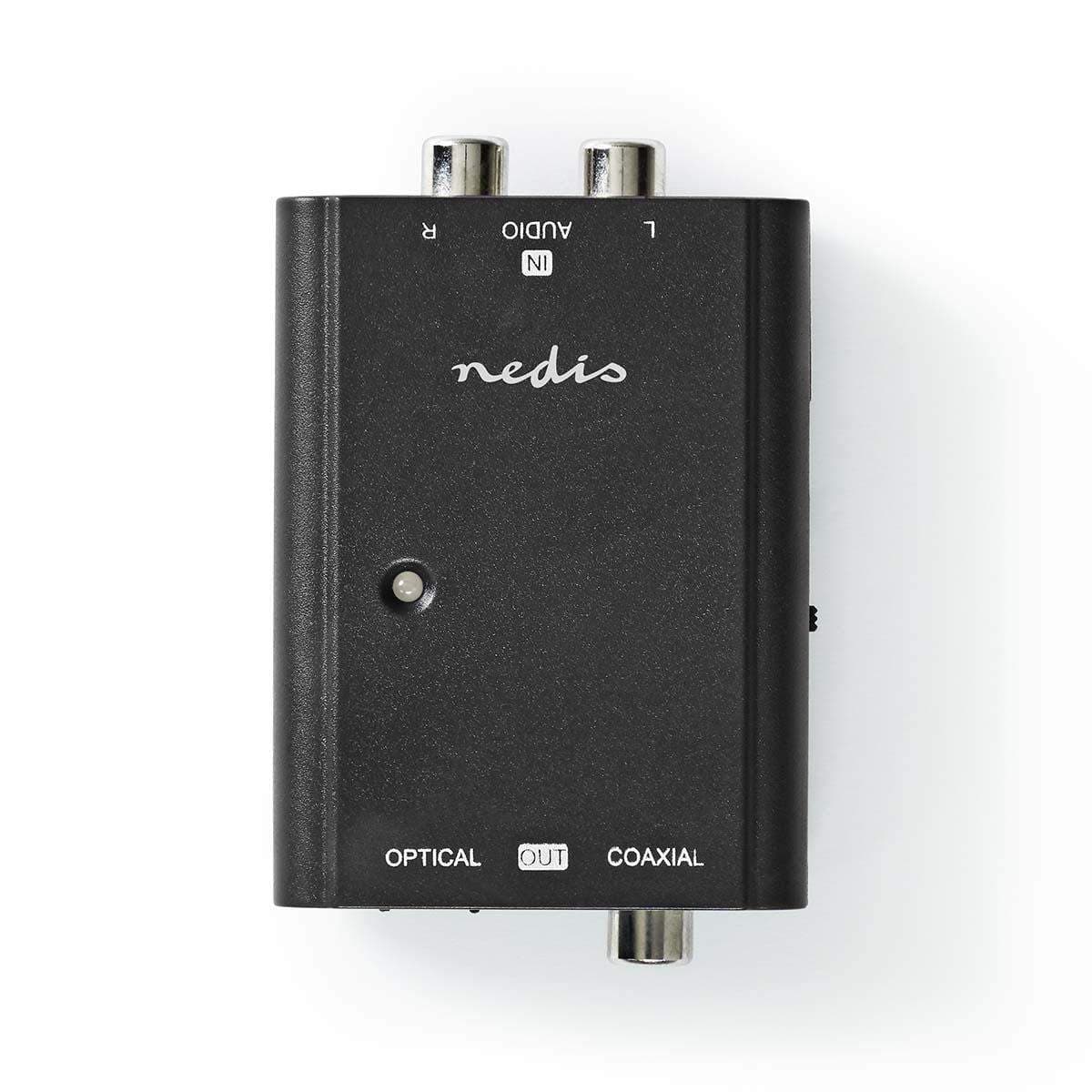 Digital Audio Converter | 1-vejs | Tilslutninger indgang: 2x RCA Hun | Tilslutninger udgang: 1x S/PDIF (RCA) Hun / 1x TosLink Hu