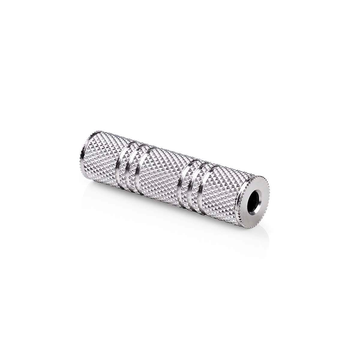 Stereo Audio Adapter | 3.5 mm Hunstik | 3.5 mm Hunstik | Nikkelplateret | Lige | Metal | Sølv | 1 stk. | Box