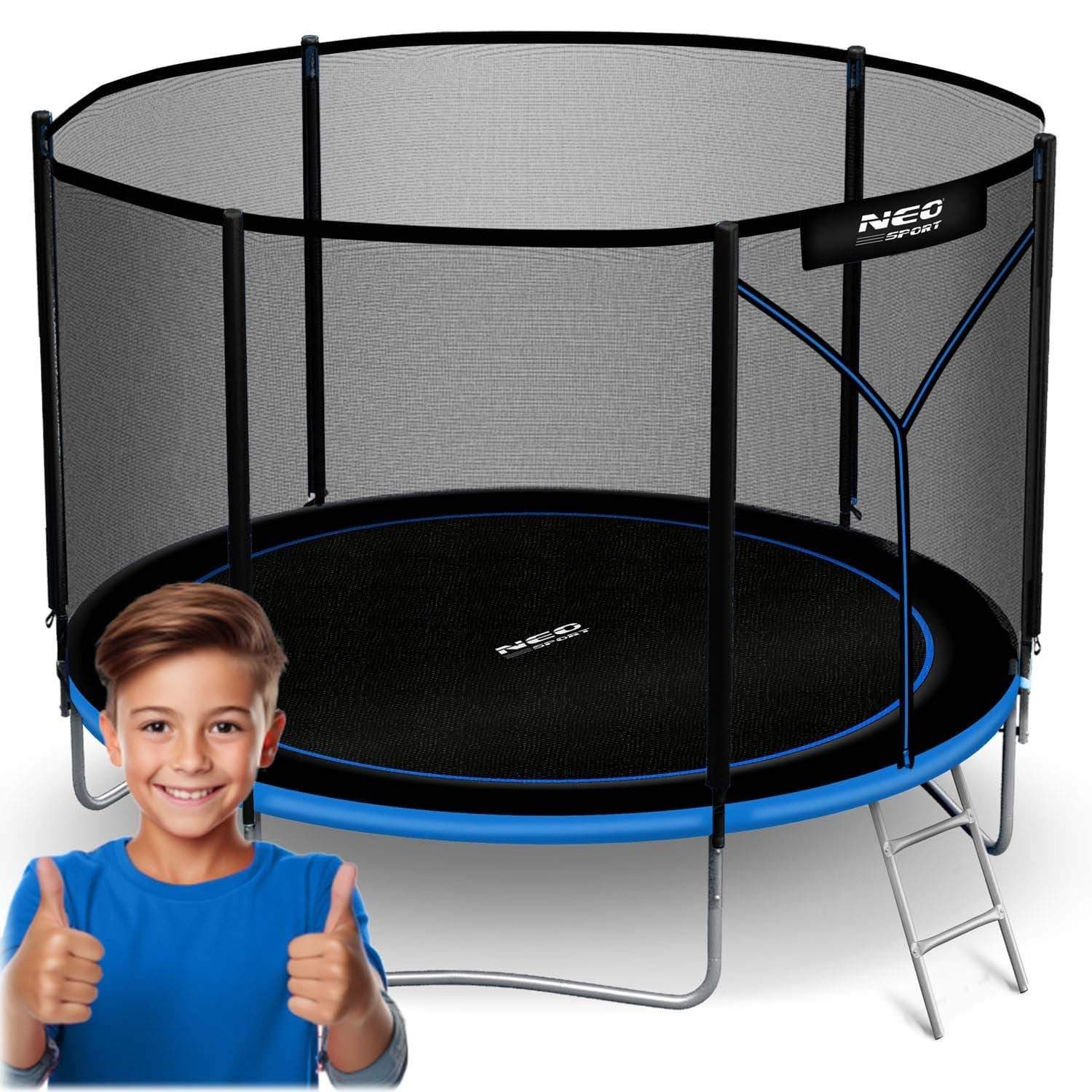 6ft/183cm havetrampolin med udendørs net og stige Neo-Sport
