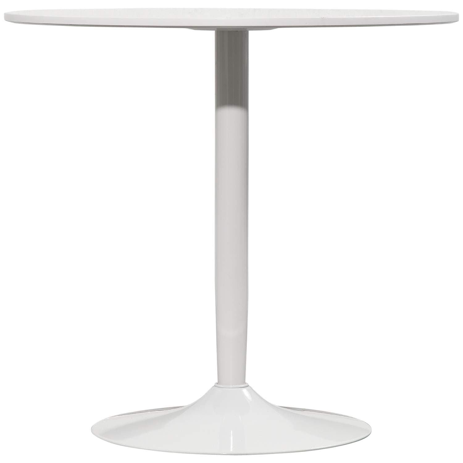 Spisebord, rundt køkkenbord, moderne spisebord til 2 personer, barbord søjlebord med stålben, skridsikker fodstøtte, sofabord ti