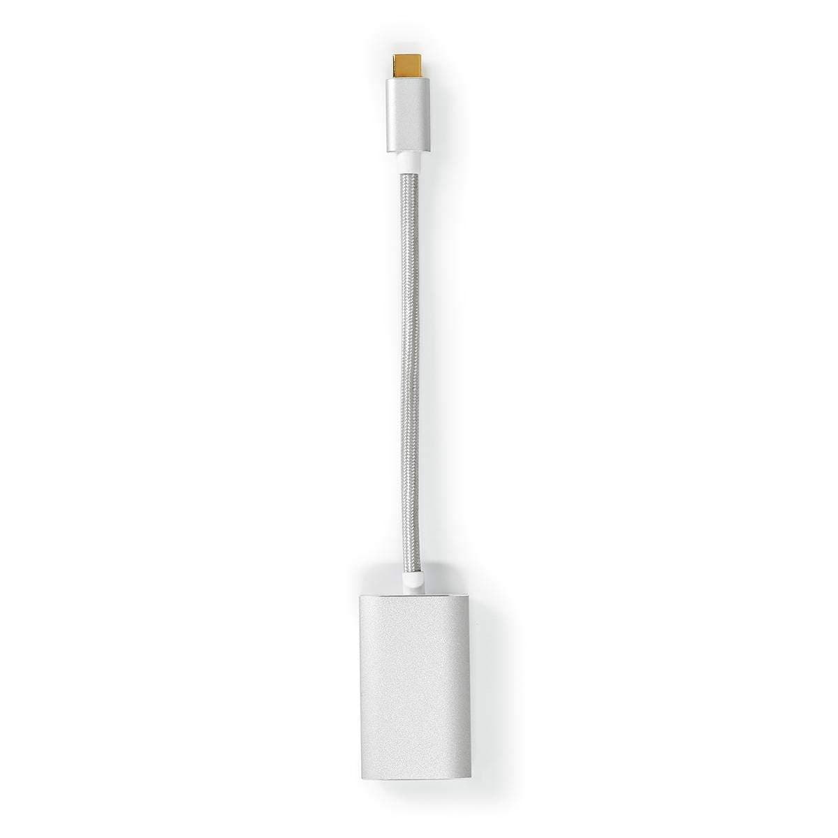 USB-C™ Adapter | USB 3.2 Gen 1 | USB-C™ Han | DisplayPort Hun / USB-C™ Hun | 4K@60Hz | Power delivery | 0.20 m | Runde | Guldpla