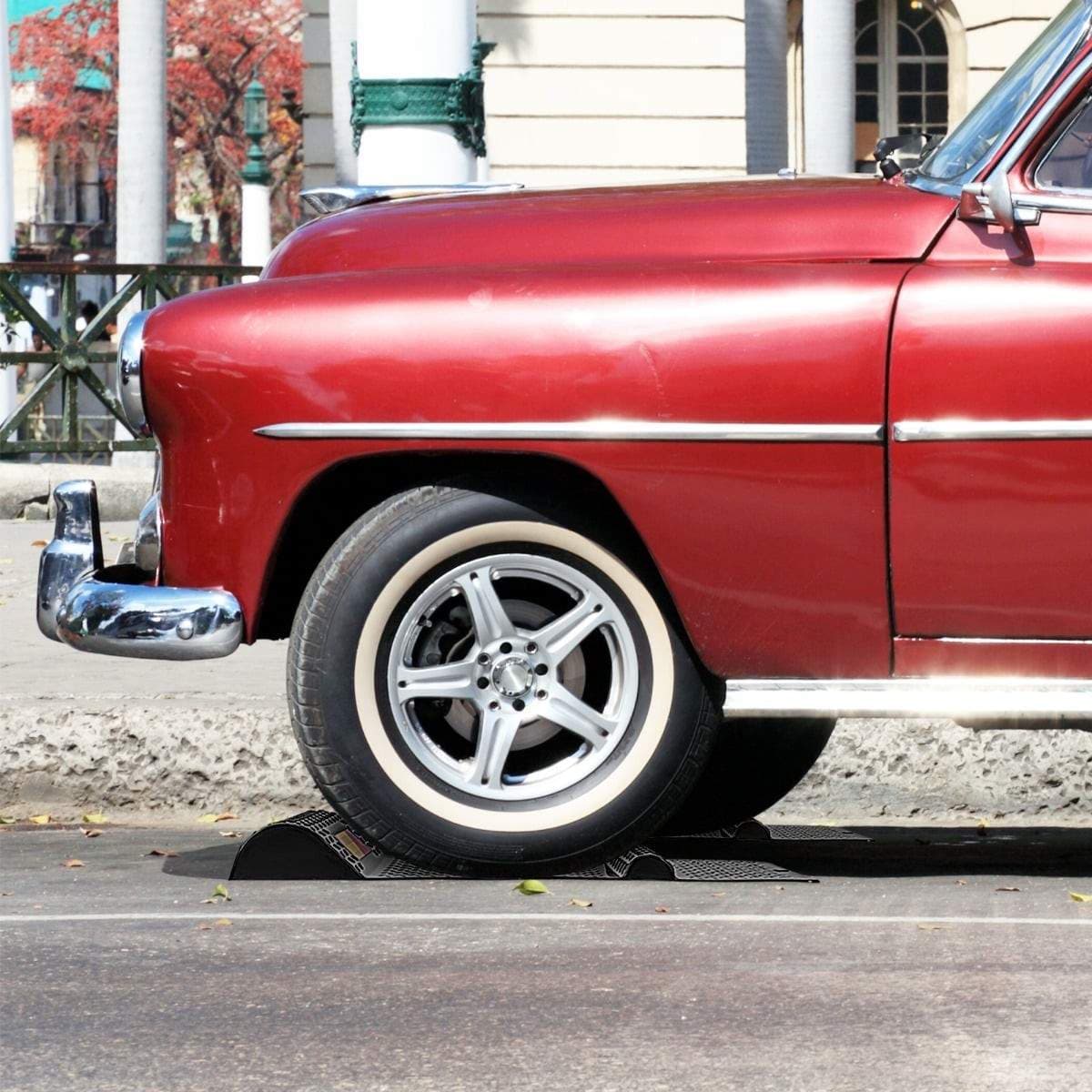 Parkeringsmåtter med fartbump – Skridsikre, høj synlighed