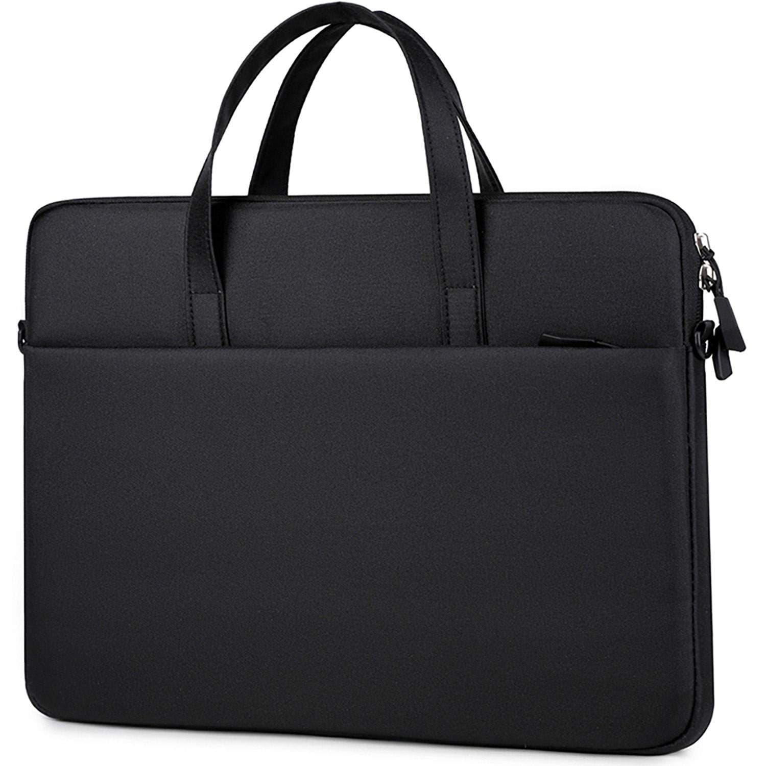 Laptoptaske Slim 15,6" Sort – Polstret, Skulderrem