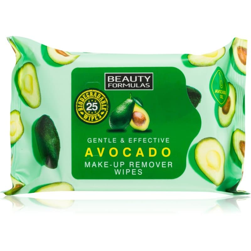 Beauty Formulas Avocado Vådservietter 25 stk.