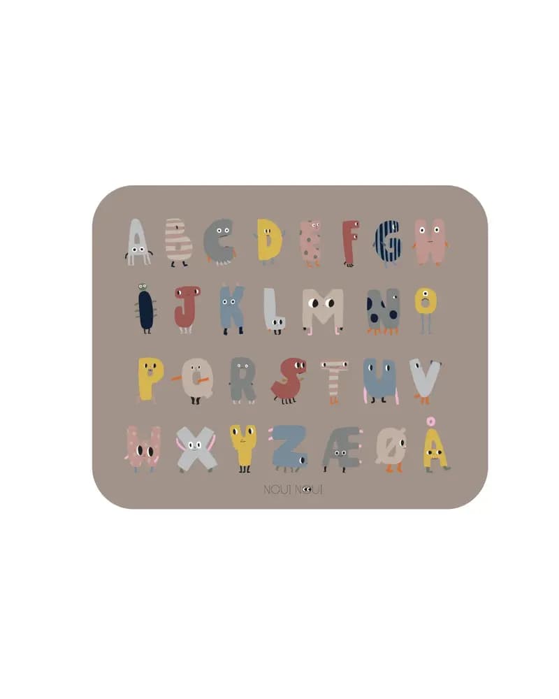 XL dækkeserviet - ABC
