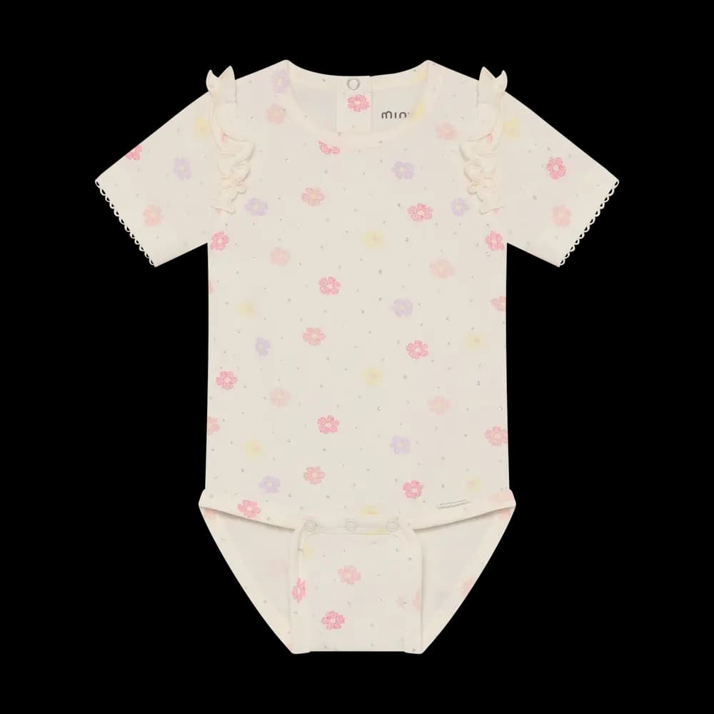 Kortærmet Body m. Print - Vanilla Ice - 68