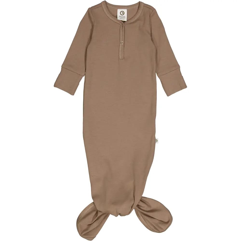 RIB soveposedragt med knude - Walnut - 44