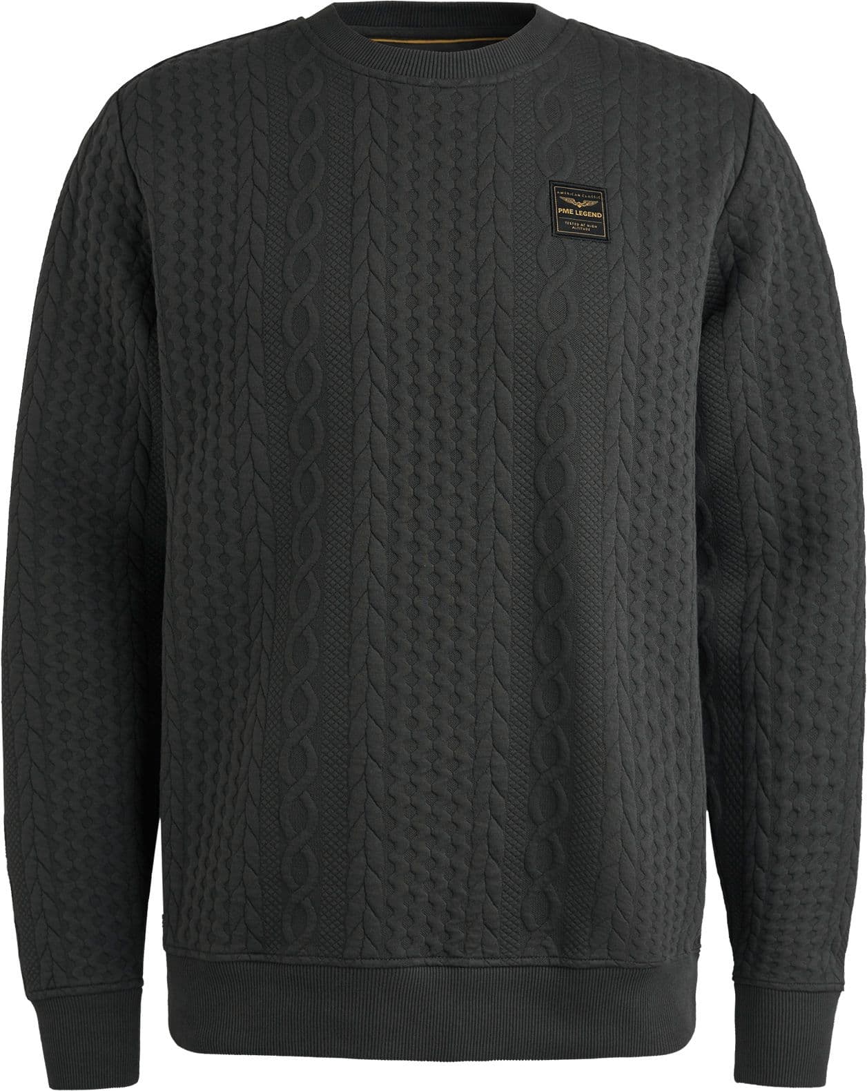 PME Legend Jacquard Structure Trøje Antraciet Mørkegrå Grå måle XXL