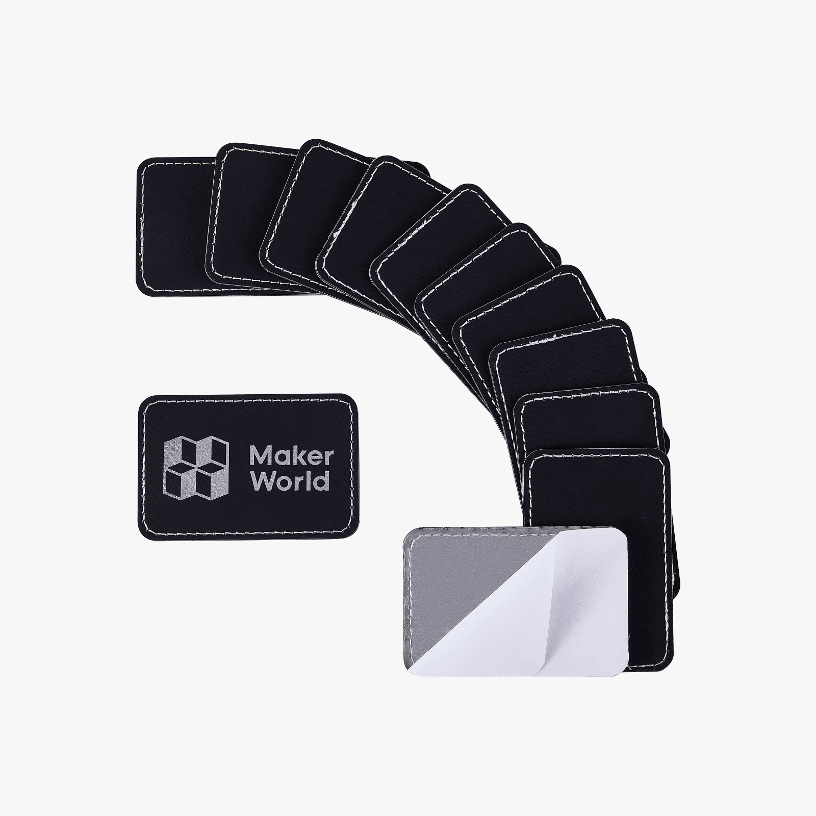 Bambu Lab Rectangular Pu Iron-on Patch (10pcs)