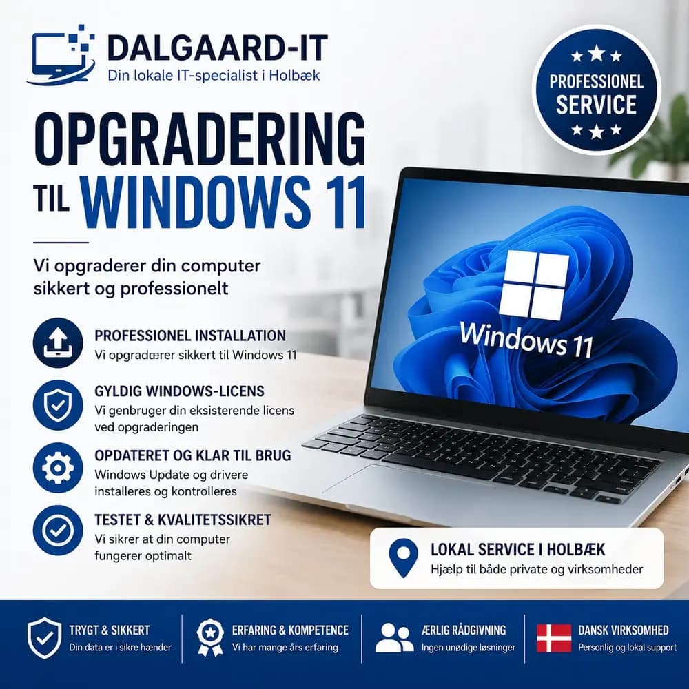 Opgrader din PC til Windows 11 Professionel installation