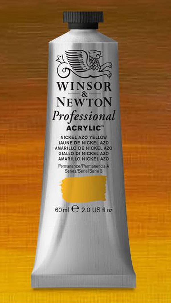 Winsor & newton professional acrylic nickel azo yellow serie 3 2320439 60ml
