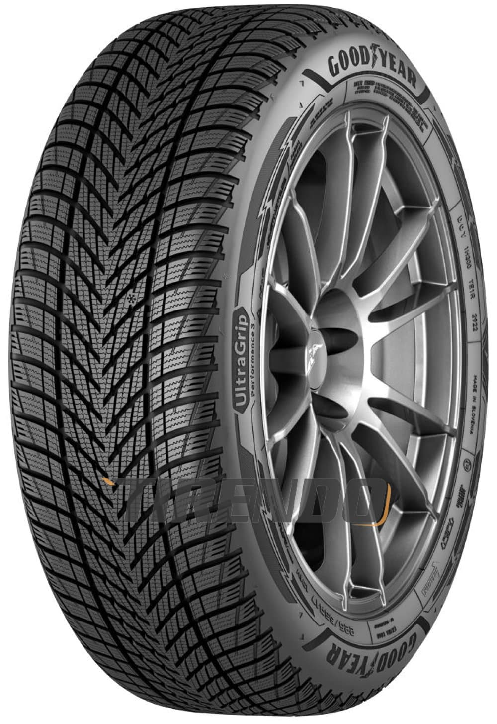 Goodyear UltraGrip Performance 3 ( 225/55 R17 97H EVR, med fælgbeskyttelse (MFS) )
