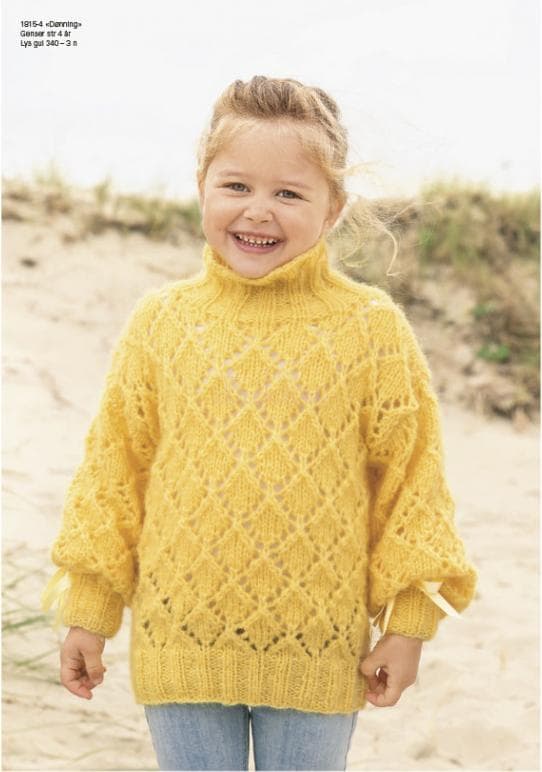 "Dønning" Genser - Viking Design 1815-4 Kit - 2-12 Šr - Viking Alpaca Bris, fra Viking