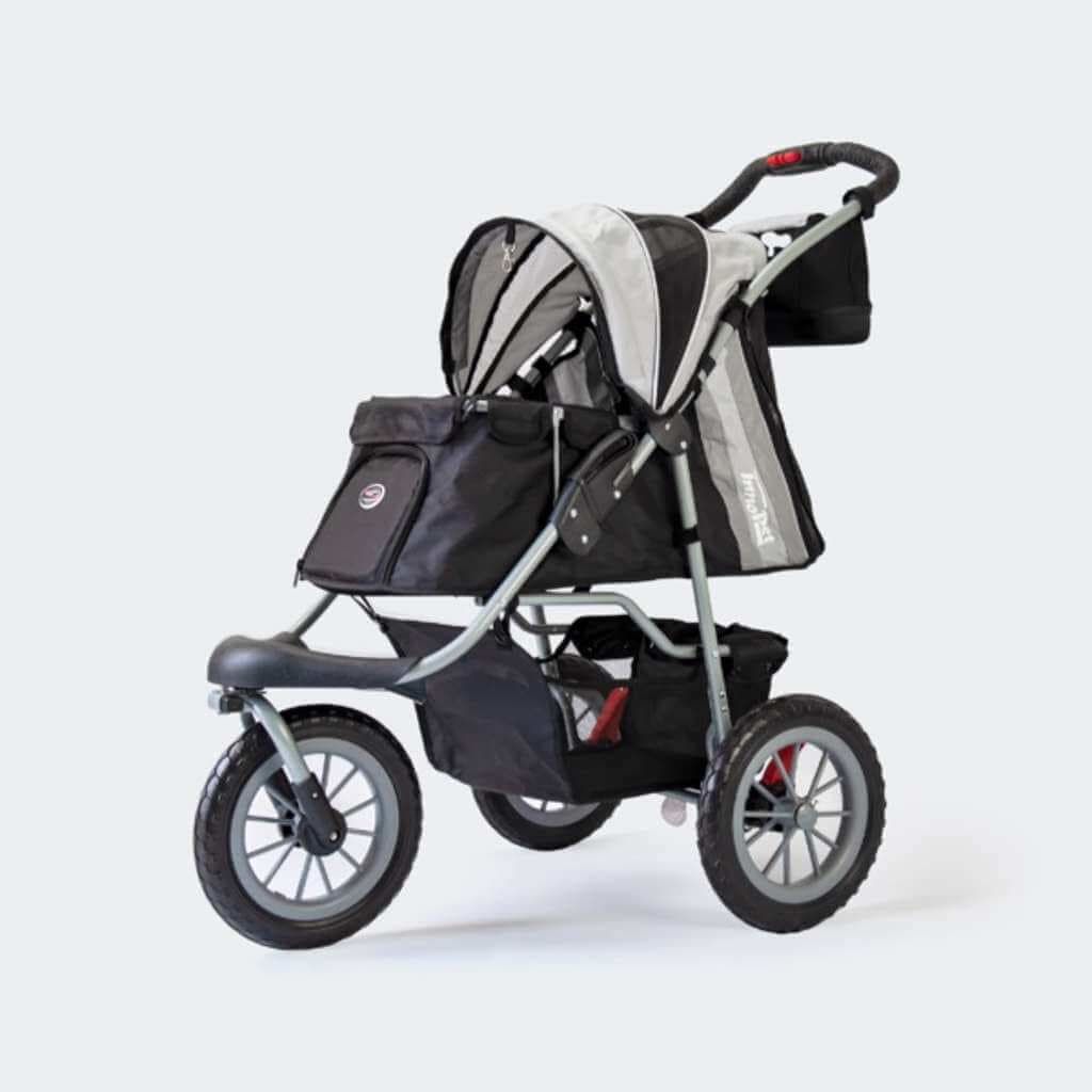 Hundeklapvogn InnoPet Buggy Comfort EFA Eco sølv/sort